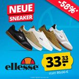 SportSpar: Großer Ellesse Sale mit bis zu 58% Rabatt - z.B. ellesse Cupsole Herren Sneaker für 33,33€ (statt 45€)