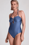 Hunkemöller: Sardinia-Badeanzug mit Bandeau-Oberteil - Blau für 19,95€ inkl. Versand (statt 30€)