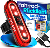Nextcover Rücklicht Fahrrad mit LEDs und Bremslicht (StVZO zugelassen, 8 Stunden Akku, blinkend) für 19,99€ inkl. Prime Versand (statt 24€)