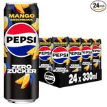 24 x 0.33 l Pepsi Zero Zucker Mango, das zuckerfreie Erfrischungsgetränk von Pepsi ohne Kalorien für 14,49€ inkl. Prime Versand (statt 20€) + Pfand!