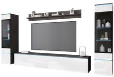 Livetastic Vera Wohnwand (4-teilig, ca. 240 x 130 cm, Anthrazit/Weiß) für 278,95€ inkl. Versand (statt 349€)