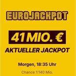 Lotto24 Eurojackpot: Morgen sind 41 Millionen € im Jackpot - 2 Felder für 0,50€ (statt 5,20€) - Nur Neukunden!