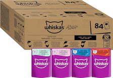 84x85g Whiskas Adult 1+ Katzennassfutter Tasty Duo Surf & Turf in Gelee für 21,32€ inkl. Prime Versand (statt 24€)