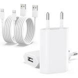 Znbtcy 2er Pack iPhone Ladegeräte + 2er Pack Lightning Kabel (2m) für 5,99€ inkl. Prime Versand (statt 12€)