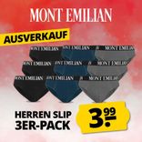 Mont Emilian Avignon Herren Slip im 3er-Pack in verschiedenen Farben für je 3,99€ zzgl. Versand