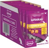 Whiskas Groom & Care Katzensnacks im Portionsbeutel mit Huhn (8x45g) für 8,25€ inkl. Prime Versand (statt 12€) - Spar-Abo!