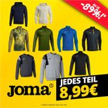 SportSpar: Großer Joma Fixpreis Sale - jedes Teil für 8,99€ - z.B. Joma Confort III Herren Hoodie für 8,99€ (statt 20€)