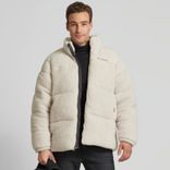 Columbia Steppjacke mit Label-Stitching in offwhite für 119,99€ inkl. Versand (statt 160€) - Gr. XL & 2XL!