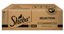 72x Sheba Selection in Sauce Katzenfutter Geflügelauswahl (72 x 85 g) für 25,60€ inkl. Prime Versand (statt 30€)
