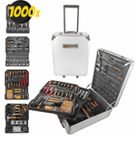 SportSpar: Arbeitsequipment mit bis zu 83% Rabatt - z. B. Andiarbeit Alleskönner Werkzeugkoffer Trolley 1000-tlg. silber für 79,99€ inkl. Versand (statt 94€)