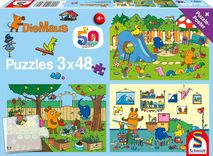 Schmidt Spiele (56394) Die Maus - Ein Tag mit der Maus (3x48 Teile) für 4,99€ inkl. Prime Versand (statt 9€)