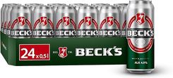 24 x 0.5 l Beck's Pils Dosenbier, Sortenreines Dosen-Set für 14,42€ inkl. Prime Versand (statt 23€) + Pfand