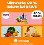 Lieferando (REWE Express): 40% Rabatt auf Lebensmittel – Lass dir deine Einkäufe nach Hause liefern und spare dabei