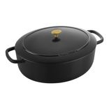 Zwilling Outlet: Sale mit bis zu 61% Rabatt und 10% Extra-Rabatt - z.B. Cocotte 37 cm, oval, Schwarz, Gusseisen für 89,95€ inkl. Versand (statt 259€)