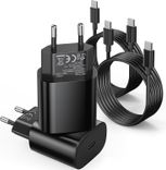 Vinffs 2er Pack 25W USB-C Ladegeräte inkl. Ladekabel (Samsung Galaxy Serie) für 9,99€ inkl. Versand (statt 16€) - Prime! 