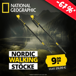 National Geographic Nordic Walking Teleskopstöcke (135 cm) für 10,34€ inkl. Versand (statt 20€)