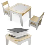 Juskys Kindersitzgruppe Milou aus Holz mit Stauraum & Spielplatten für 64,99€ inkl. Versand (statt 85€)