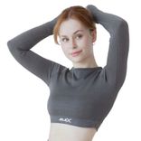 Jelex Amelia Damen Fitness Langarm Top in Grau für 8,28€ inkl. Versand (statt 14€)
