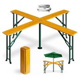 Casaria Quattro Bierzelttisch Stehtisch (241x241x104cm) für 88,95€ inkl. Versand (statt 110€)