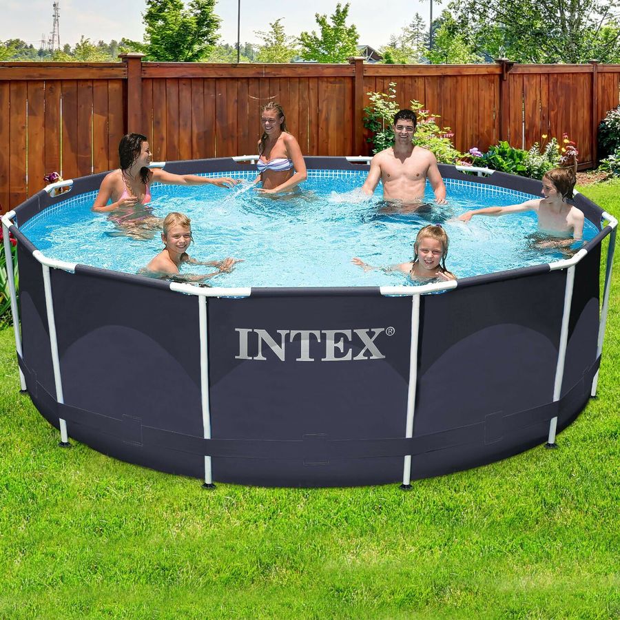 Intex Steel Frame Swimming Pool (366 x 122 cm, 10.685 Liter) für 251,95