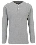 Tommy Jeans TJM Waffle Henley Snit Langarmshirt für 22,54€ inkl. Versand (statt 39€) - S, M und XL!