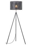 Couch Stehlampe Wiener Geflecht (schwarz, Dreibein, Ø 45 cm, Fußschalter) für 44,94€ inkl. Versand (statt 139€)