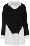 bonprix Pullover mit Blusenbesatz für 26,94€ inkl. Versand (statt 37€)
