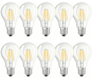 10 x Osram LED Filament Leuchtmittel (7W = 60 W, 2700K, E27) für 11,03€ inkl. Versand (statt 16€)