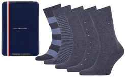 5er Pack Tommy Hilfiger Herren Socken Stripe and Dot in Geschenkbox für 16,01€ inkl. Prime Versand (statt 25€)