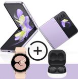 Tarif-Knaller (400€ unter Idealo!): Galaxy Z Flip4 + Galaxy Watch 4 + Buds2 (49€) + o2 Free M Boost Allnet- & SMS-Flat mit 40GB LTE/5G für 34,99€ mtl.