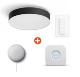 Philips Hue White Amb. Enrave Deckenleuchte M inkl. Bridge, Google Nest Mini und Dimmschalter für 174,89€ inkl. Versand (statt 223€)