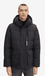 Tom Tailor Steppjacke in Schwarz mit Kapuze für 109€ inkl. Versand (statt 152€)