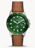 Fossil Blue 3-Zeiger-Werk Uhr Datum Eco-Leder Hellbraun für 88,66€ inkl. Versand (statt 149€) - Newsletter!