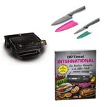 Tefal Set Tefal Optigrill+ GC7128 + Tefal Fresh Kitchen 2er Set Kochmesser+  Rezeptbuch für 111€ inkl. Versand (statt 150€)