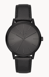Armani Exchange Uhr 3-Zeiger-Werk Leder in Schwarz für 88,40€ inkl. Versand (statt 149€) - Newsletter!