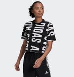Adidas Essentials Oversized Allover Print Cropped T-Shirt für 14,84€ inkl. Versand (statt 25€)