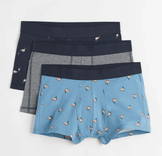 H&M 3er-Pack Kurze Trunks aus Baumwolle für 9,99€ bei Abholung (statt 18€)