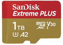 SanDisk Elite Extreme® Plus UHS-I, Micro-SDXC Speicherkarte (1 TB, 200 MB/s) für 107,10€ inkl. Versand (statt 119€)