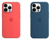 Apple Silikon Case mit MagSafe für das iPhone 13 Pro Max (Innenseite mit Mikrofaser) in Pink Pomelo für 20,09€ (statt 26€) oder in Blue Jay für 23,44€