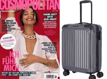 10 Ausgaben der Zeitschrift Cosmopolitan für 42,50€ + Gratis Travelite 4-Rollen Trolley in grau (Wert: 70€)
