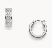 Fossil Damen Ohrringe Pavé Hoops (Silber, JOF00168040) für 20,99€ inkl. Versand (statt 29€)