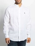 U.S. Polo Assn. Herren Leinenhemd in weiß für 36,36€ inkl. Versand (statt 52€)