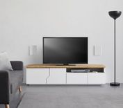 Bessagi Home Lowboard ''Carlos'' (180/46,5/42cm) in weiß für 277,75€ inkl. Versand (statt 354€)