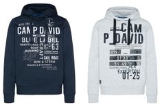 Camp David Herren Sweathoody mit Druck für je 25,94€ inkl. Versand (statt 40€)