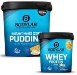 Bundle: 3.5kg Bodylab Instant Maize Pudding + 1kg Whey Protein (diverse Sorten) für 39,90€ inkl. Versand (statt 55€)