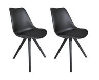 Fehler? 2er Set Homexperts Stuhl Kaja - Kunststoff in Schwarz für 29,99€ inkl. Versand (statt 50€)