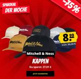 Mitchell & Ness Snapback Kappen / Caps für je 8,99€ zzgl. 3,95€ Versand