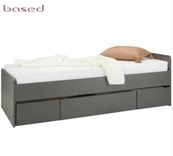 Based Bett in Anthrazit ca. 90x200cm für 198,95€ inkl. Versand (statt 300€)