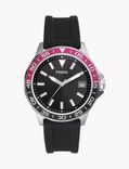 Fossil Herrenuhr Bannon (3-Zeiger/Datum, Silikon, Schwarz) für 38€ inkl. Versand (statt 102€) - 32€ bei Newsletter