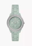 Fossil Uhr ''Stella'' (Multifunktionswerk, Rizinusöl grün) für 44,40€ inkl. Versand (statt 75€)